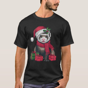 Xmas Holiday Santa Ferret Christmas  T-Shirt