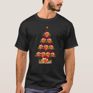 Xmas Holiday Santa Hat Roast Chicken Christmas Tr T-Shirt