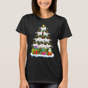 Xmas Holiday Santa Samoyed Dog Christmas Tree T-Shirt