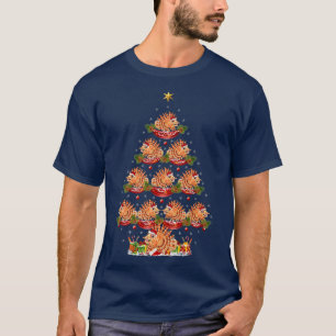 Xmas Holiday Santa Scorpion Fish Christmas Tree T-Shirt