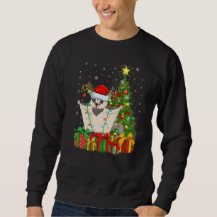 Xmas Holiday Santa Sugar Glider Christmas Tree   Sweatshirt