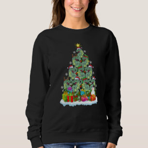 Xmas Holiday Santa Tyrannosaurus Dinosaur Christma Sweatshirt