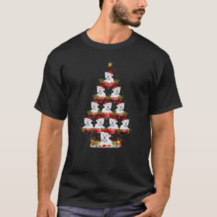 Xmas Holiday  Santa Westie Dog Christmas Tree T-Shirt
