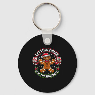 Xmas Holidays Gingerbread Man  Key Ring