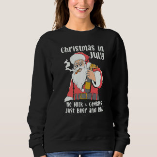Xmas In July No Cookies Christmas In Summer  Graph Sweatshirt