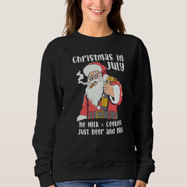 Xmas In July No Cookies Christmas In Summer  Graph Sweatshirt (Front)