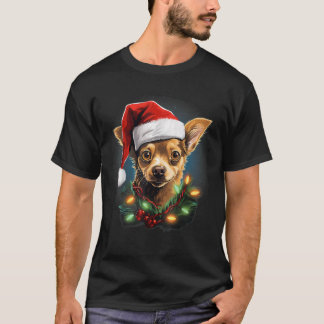 Xmas Jack Chi Dog Tangled Christmas Lights  for Me T-Shirt