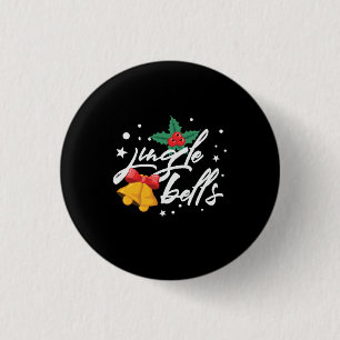Xmas Jingle Bells 3 Cm Round Badge