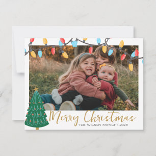 Xmas Joy Christmas Family Photo Holiday Card