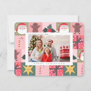 Xmas Joy Christmas Family Photo Holiday Card