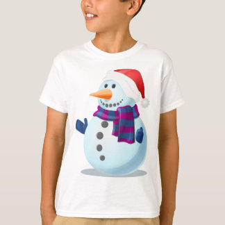 Xmas Kids Sweatshirt-Snowman Design T-Shirt