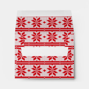 Xmas knitting seamless pattern 1 + your ideas envelope