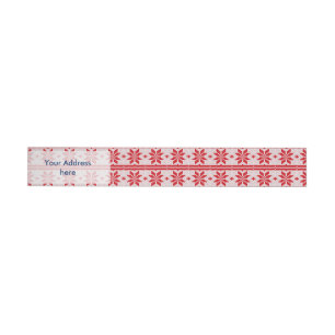 Xmas knitting seamless pattern 1 + your ideas wraparound address label