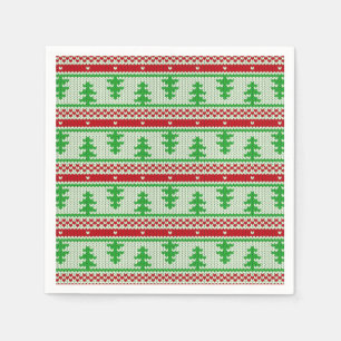 Xmas knitting seamless pattern 2 + your ideas napkin