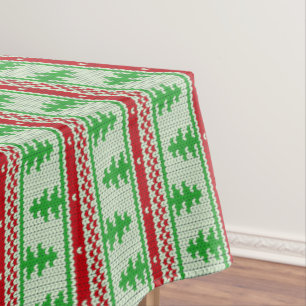 Xmas knitting seamless pattern 2 + your ideas tablecloth