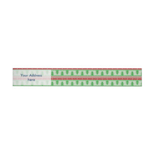 Xmas knitting seamless pattern 2 + your ideas wraparound address label