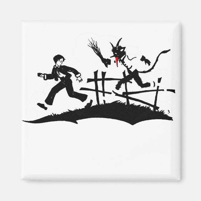 xmas krampus magnet (Front)