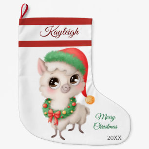 Xmas Lamb Large Christmas Stocking