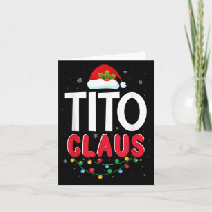 Xmas Light Tito Santa Claus Christmas Matching Cos Card