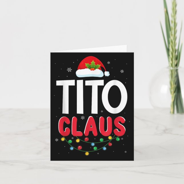 Xmas Light Tito Santa Claus Christmas Matching Cos Card (Front)