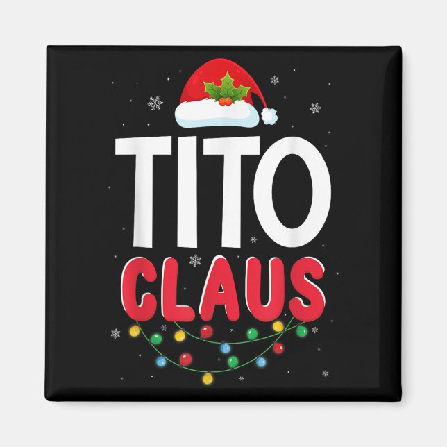 Xmas Light Tito Santa Claus Christmas Matching Cos Magnet (Front)
