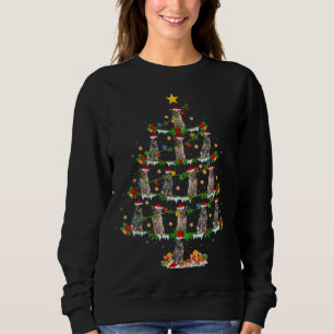 Xmas Lighting Australian Cattle Dog Christmas Tree Sweatshirt