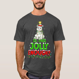 Xmas Lighting Is This Jolly Enough Polar Bear Chri T-Shirt