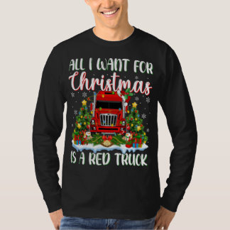 Xmas Lighting Santa All I Want For Christmas Is A  T-Shirt