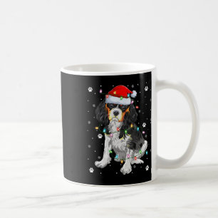 Xmas Lighting Santa Cavalier King Charles Spaniel  Coffee Mug