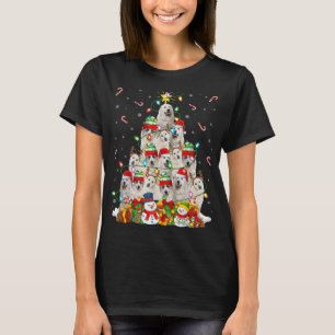 Xmas Lighting Santa Great Pyrenees Dog Christmas T T-Shirt