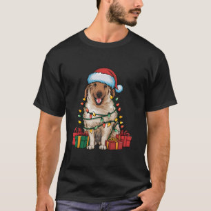 Xmas Lighting Santa Hat Anatolian Shepherd Dog Chr T-Shirt
