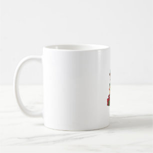 Xmas Lighting Santa Hat Boerboel Dog Christmas Coffee Mug