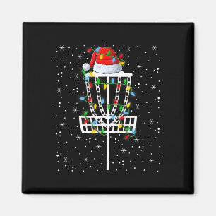 Xmas Lighting Santa Hat Disc Golf Christmas Magnet