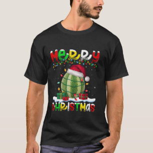 Xmas Lighting Santa Hat Melon Merry Christmas T Sh T-Shirt