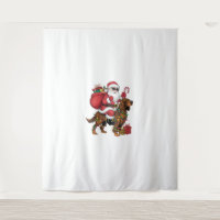 Xmas Lighting Santa Riding Irish Setter Dog Christ