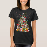 Xmas Lighting Santa Rough Collie Dog Christmas Tre T-Shirt<br><div class="desc">Xmas Lighting Santa Rough Collie Dog Christmas Tree</div>
