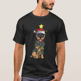 Xmas Lighting Tree Matching Australian Cattle Dog T-Shirt