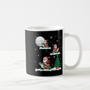 Xmas Lighting Tree Santa Riding Ison Dart Frog Chr Coffee Mug