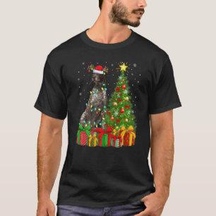 Xmas Lights German Shorthaired Pointer Dog Christm T-Shirt