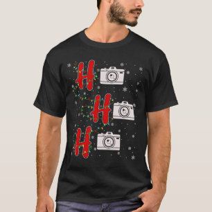 Xmas Lights Ho Ho Ho Photography Funny Ugly Christ T-Shirt