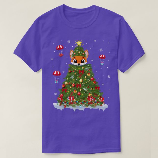 Xmas Lights Matching Family Funny Fo Christmas Tre T-Shirt (Design Front)