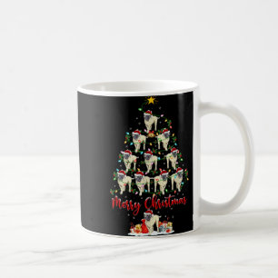 Xmas Lights Santa English Mastiff Dog Christmas Tr Coffee Mug