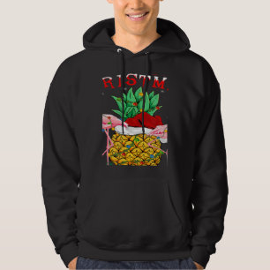 Xmas Lights Santa Flamingo Pineapple Merry Christm Hoodie
