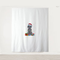 Xmas Lights Santa German Shorthaired Pointer Dog C