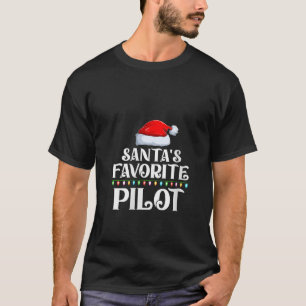 Xmas Lights Santa s Favorites Pilot Christmas V Ne T-Shirt