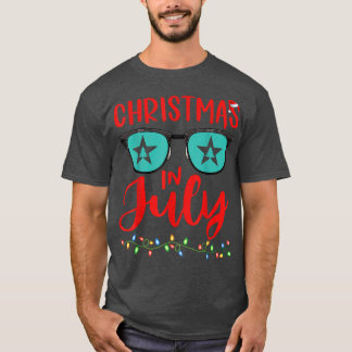 Xmas Lights Summer Sunglasses Christmas In July  T-Shirt
