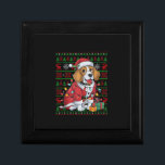 Xmas Lights Ugly Santa Beagle Dog Christmas Gift Box<br><div class="desc">Xmas Lights Ugly Santa Beagle Dog Christmas</div>