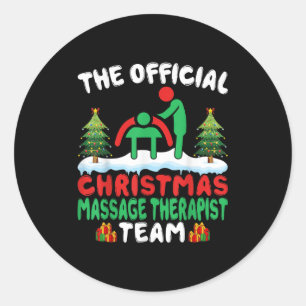 Xmas Mage Therast Team - Mage Therapy Christmas  Classic Round Sticker