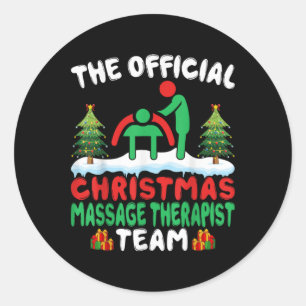 Xmas Mage Therast Team Mage Therapy Christmas Classic Round Sticker