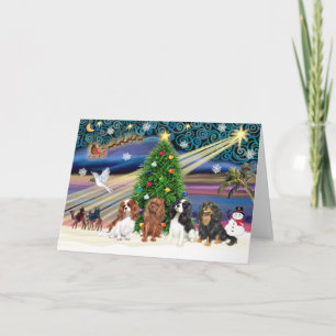 Xmas Magic-Cavalier Quad Holiday Card